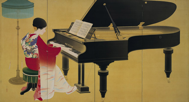中村大三郎《ピアノ》 1926年 当館蔵