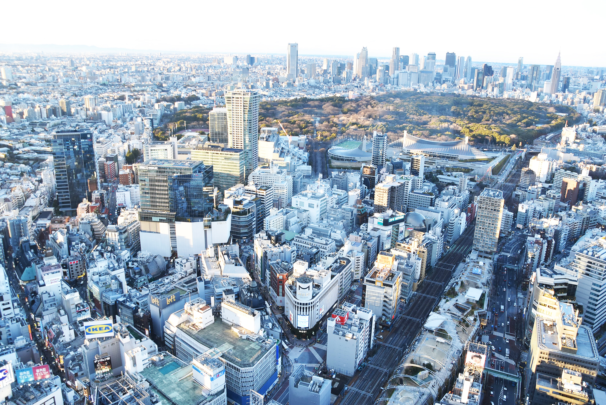 「SKY GALLERY」から見た渋谷の風景