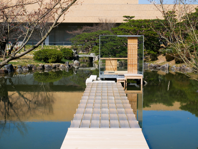 《硝子の茶室 聞鳥庵》 2014 ©Hiroshi Sugimoto Architects: New Material Research Laboratory/ Hiroshi Sugimoto + Tomoyuki Sakakida. Originally commissioned for LE STANZE DEL VETRO,Venice / Courtesy of Pentagram Stiftung & LE STANZE DEL VETRO.