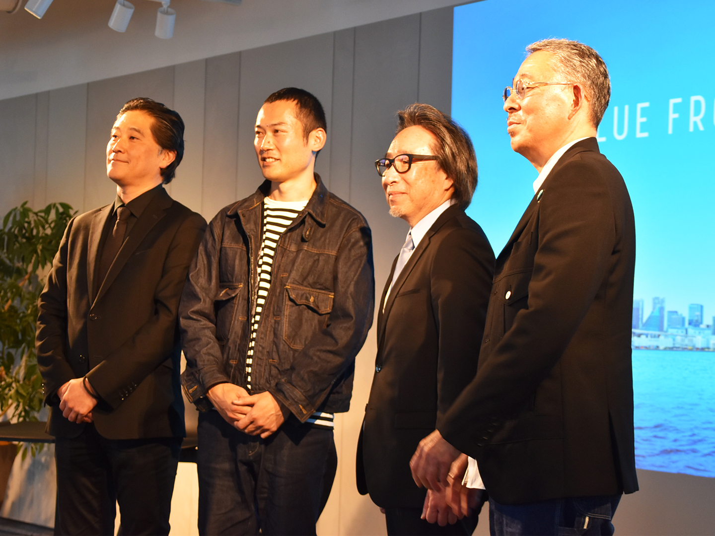 (左から)株式会社 野村不動産 芝浦プロジェクト企画部長 四居淳氏、アーティスト 木康広氏、槇総合計画事務所 代表取締役 亀本ゲーリー氏、株式会社 小林プロデュース クリエイティブプロデューサー 小林裕幸氏