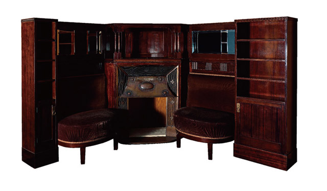 アドルフ・ロース 壁付家具 1904年頃 武蔵野美術大学 美術館・図書館:「世紀末ウィーンのグラフィック デザインそして生活の刷新にむけて」京都国立近代美術館