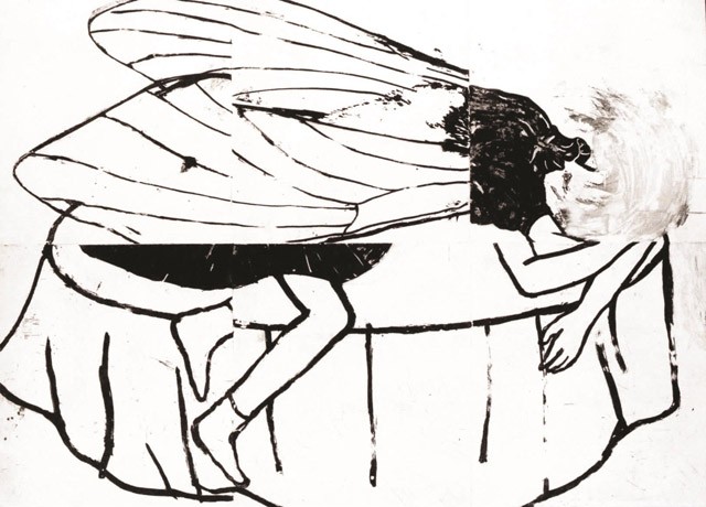 村上早《カフカ》2014年、エッチング・紙:「アナザー・ストーリー /人の数だけ、物語がある。」高崎市美術館