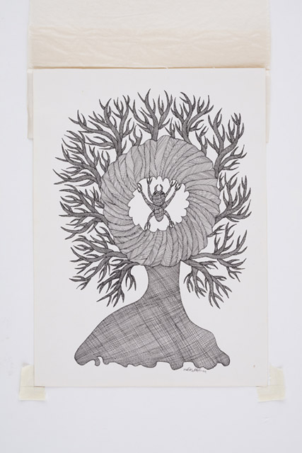 原画 蚕のすむ木